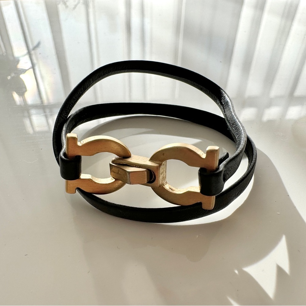 Vintage Ferragamo Leather Bracelet